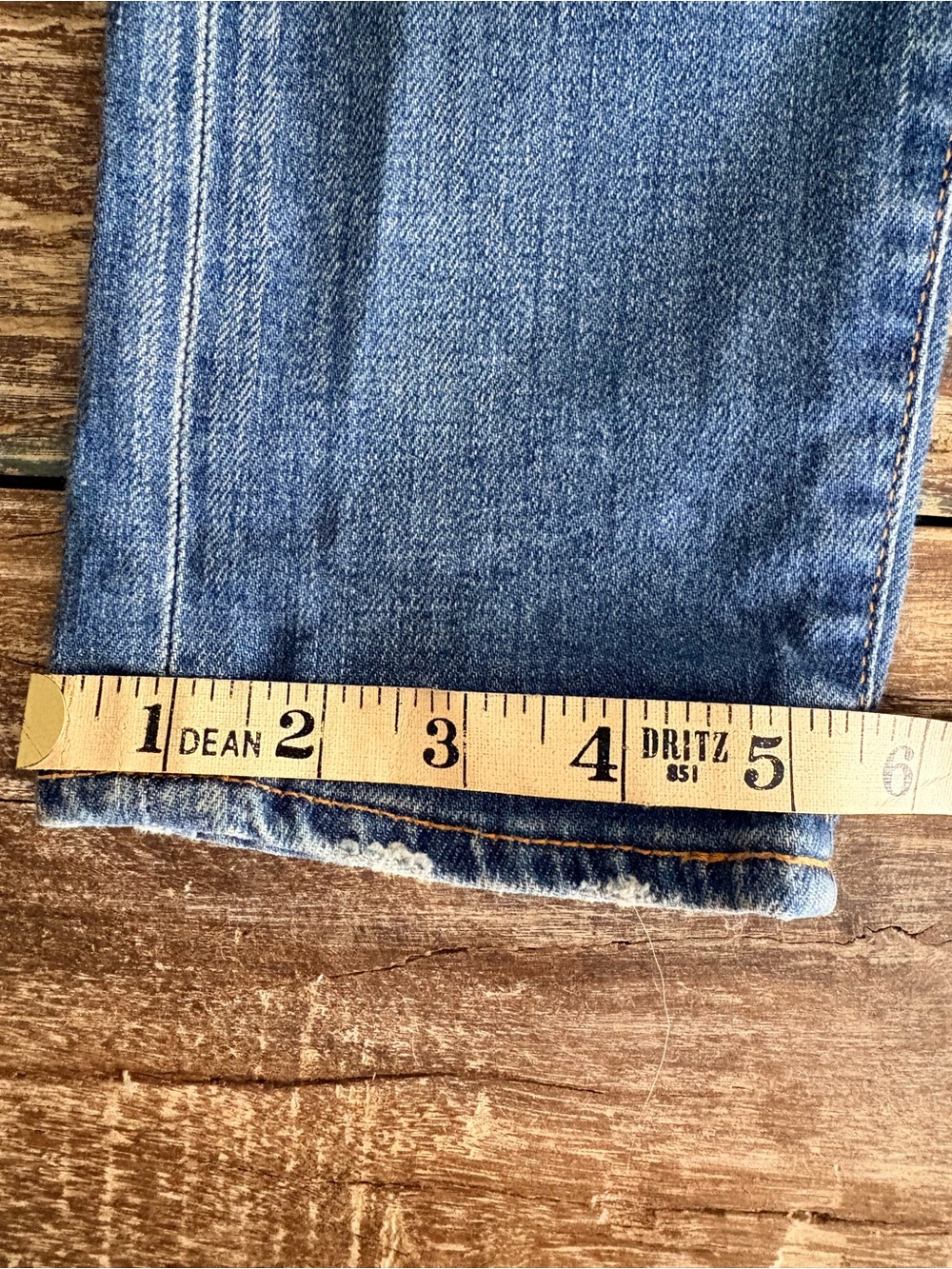 MOUSSY Distressed Japanese Denim Jeans Faded Slim Straight 30 - Picture 8 of 13